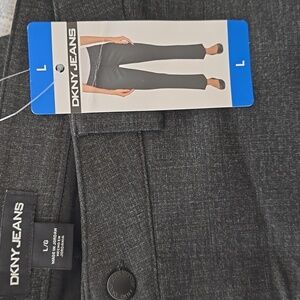 Brand New NWT Women DKNY Gray Formal Pants Only L is Available